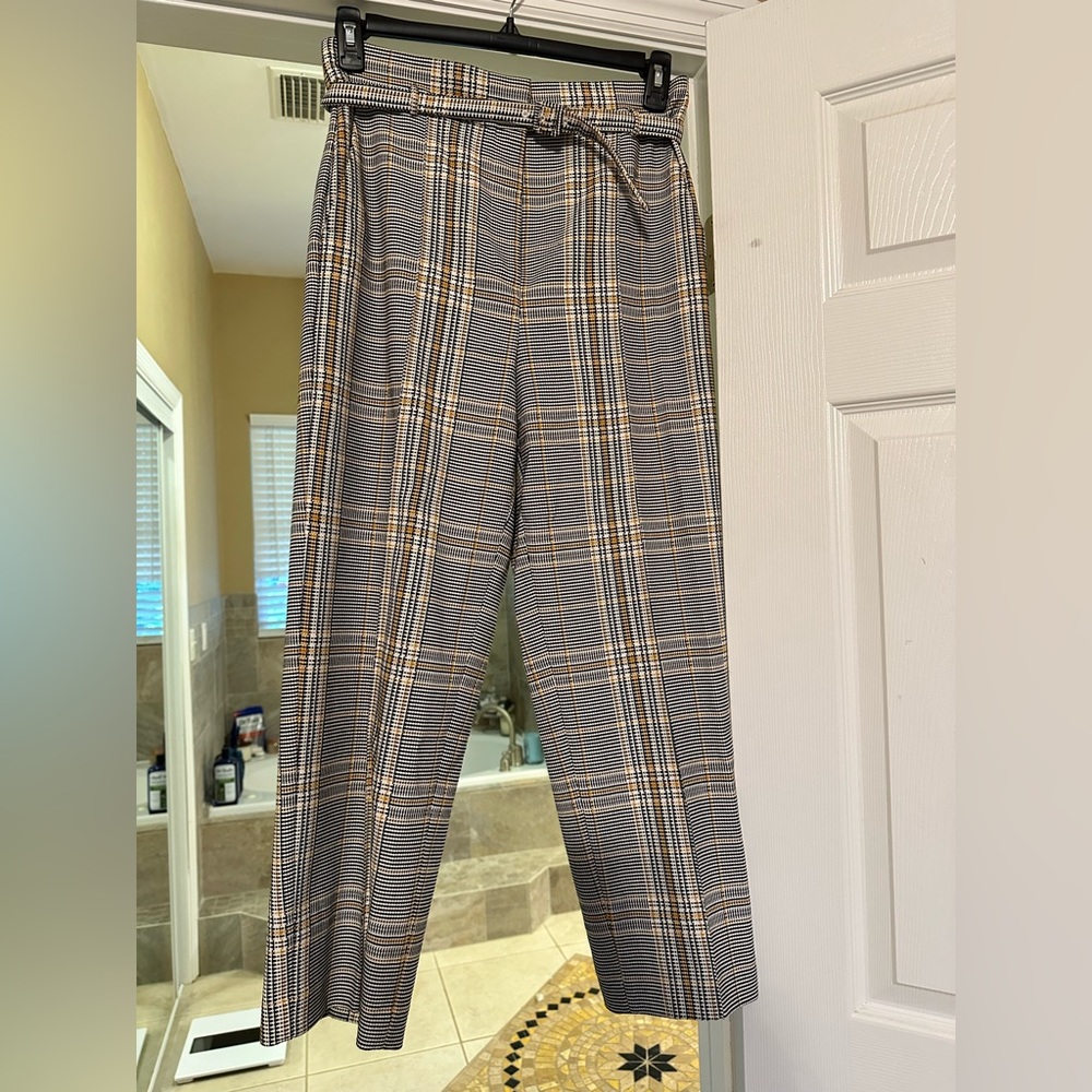 Plaid trouser pant